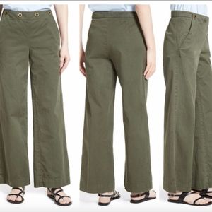 NEW Theory Namid Washed Chinos Pants Myrtle Green‎